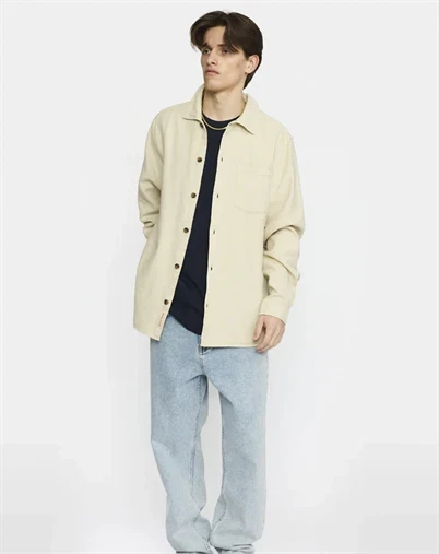 Revolution - Casual Skjorte - Offwhite